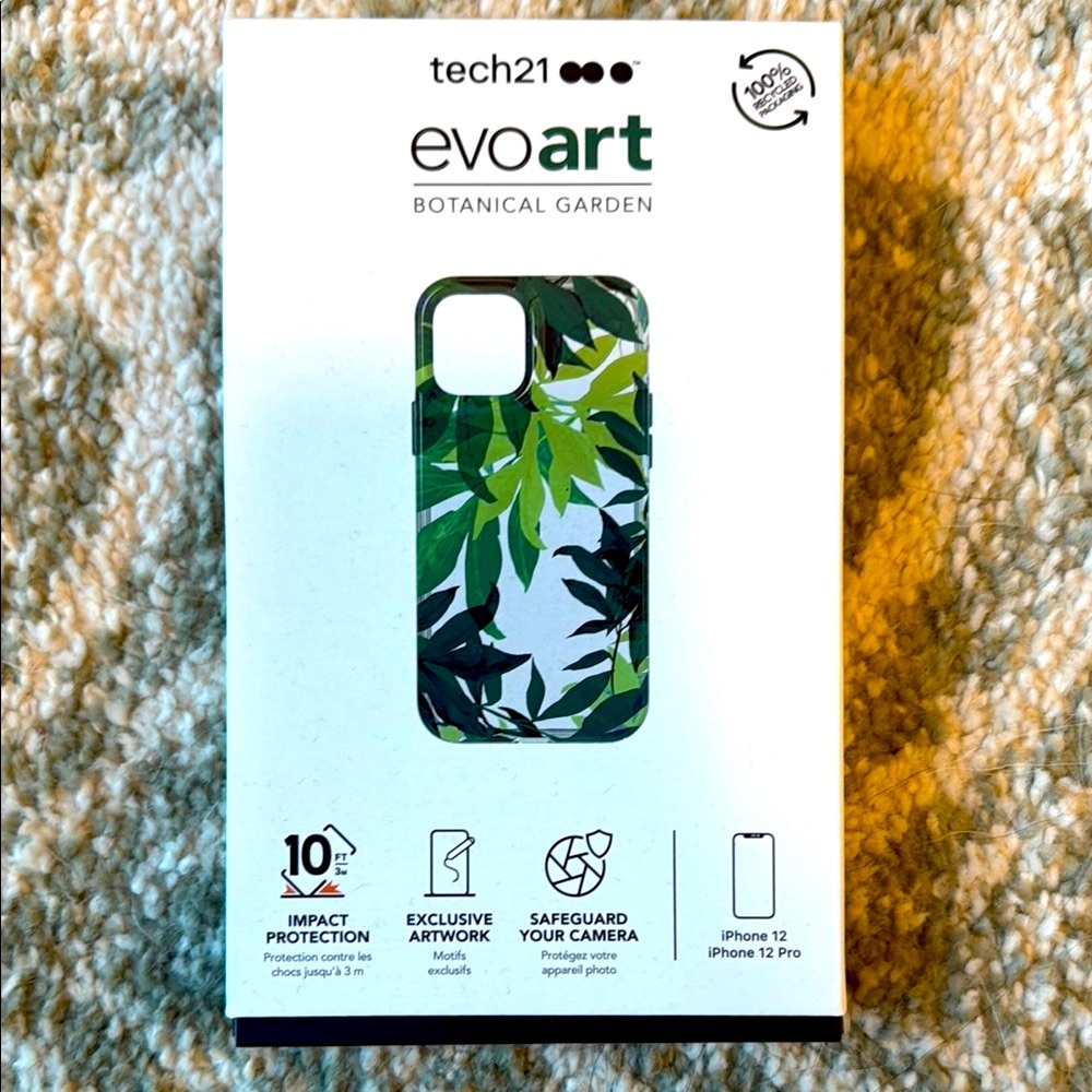 Tech21 Evo Art Botanical Garden Case - Leaf Design